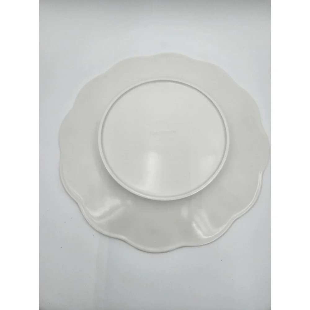 Pier 1 Sunny Floral melamine dinner Plates Set 4 Yellow bright colors flowers‎